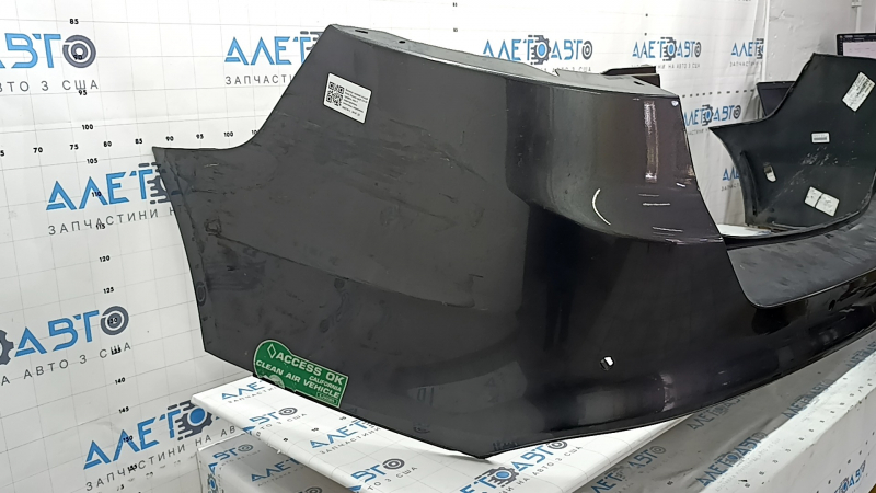 Бампер задний голый Ford Fusion mk5 13-18 графит, под 4 парктроника, вмятины, царапины
