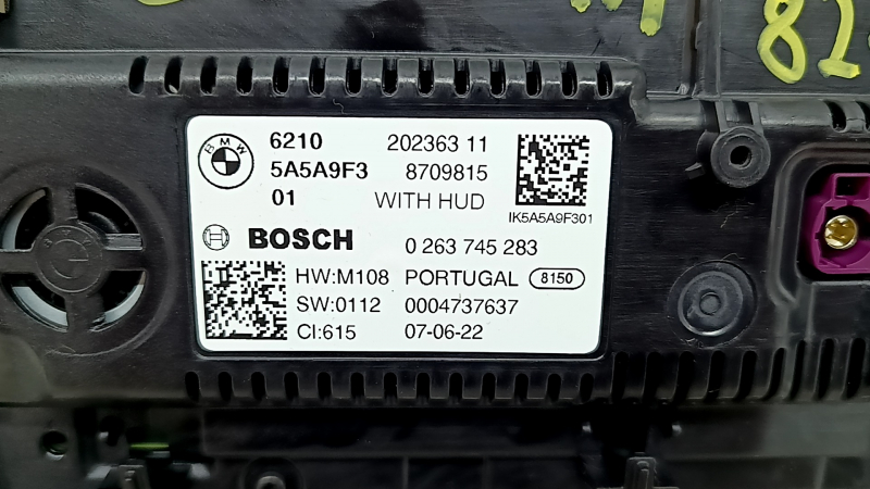 Щиток приборов BMW 3 G20 19-26 12.3", под проекцию, 17к