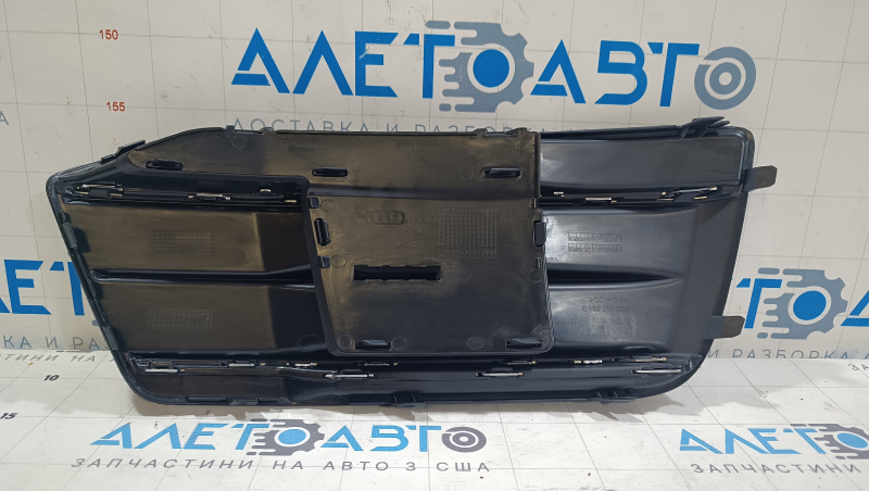 Решетка переднего бампера левая Audi Q5 80A 18-20 с хромом