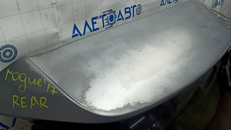 Дверь багажника голая со стеклом Nissan Rogue 14-20 тонировка, графит KAD, обрезана проводка, выгорела