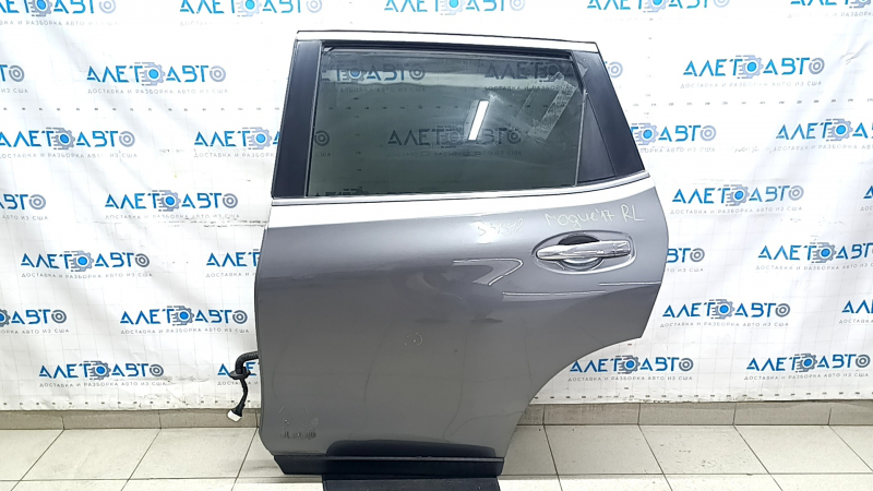 Дверь в сборе задняя левая Nissan Rogue 14-20 графит KAD, тычка