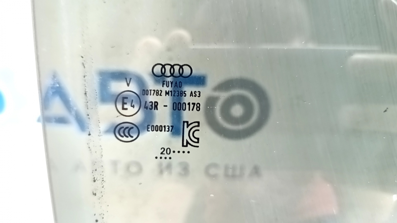 Стекло двери задней правой Audi E-Tron 19-23 тонировка, Quattro
