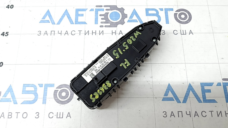 Управление стеклоподъемником передним левым Mercedes C-class W205 15-21 черный корпус, полез хром