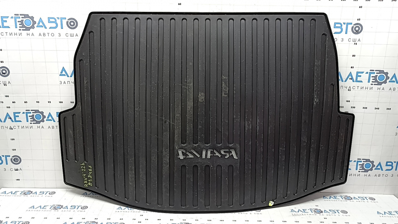 Коврик багажника резина Toyota Rav4 19-24 черная, царапины
