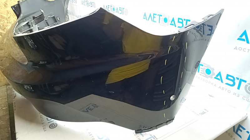 Бампер задний голый Polestar 2 21-25 черный 019, погнут, царапины