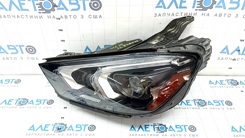 Фара передняя левая в сборе Mercedes W167 GLE 350 450 20-23 LED с уплотнителем, царапины