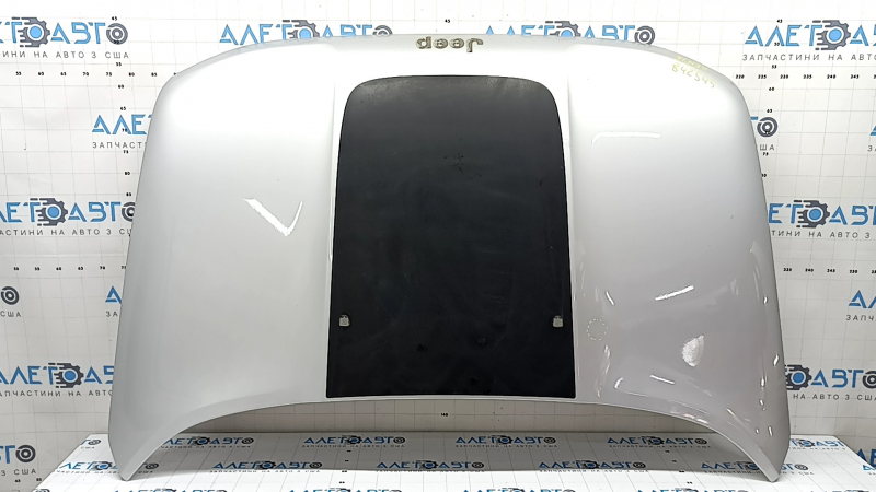 Капот голый Jeep Renegade 15-23 алюминий, серебро PSN с черным, тычка