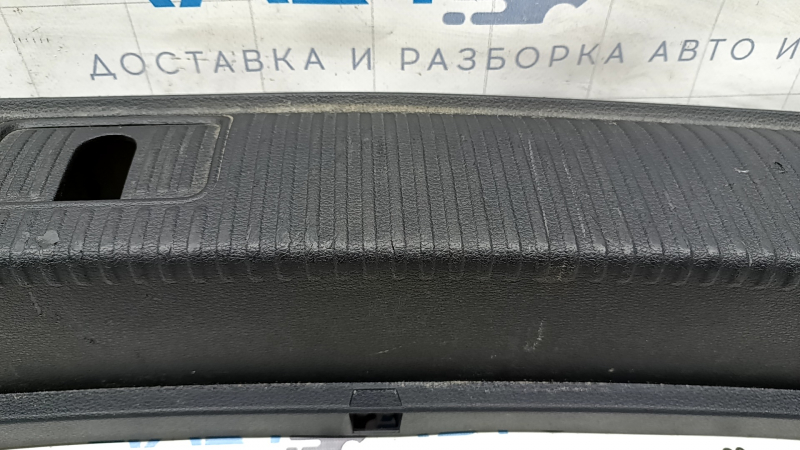 Накладка проема багажника Audi Q5 80A 18-24 черная, царапины, потерта