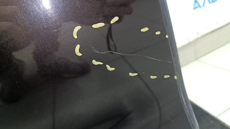 Дверь в сборе задняя правая Audi A6 C7 12-18 keyless, графит LX7U, тычки, царапины