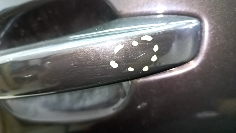 Дверь в сборе задняя правая Audi A6 C7 12-18 keyless, графит LX7U, тычки, царапины