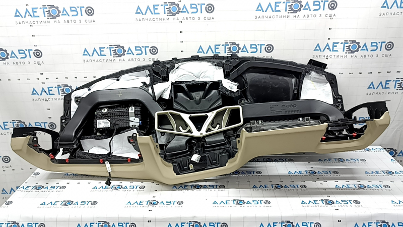 Торпедо передняя панель с AIRBAG BMW X5 G05 19-23 кожа, schwarz/beige, под чистку, тычка