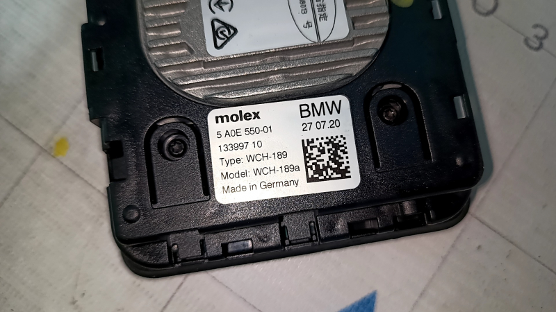 Модуль зарядного устройства для беспроводной зарядки BMW 3 G20 19-26