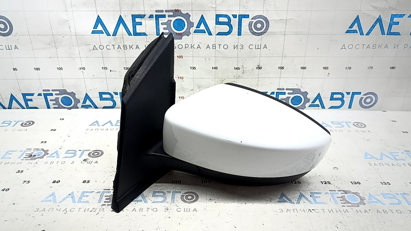 Зеркало боковое левое в сборе Ford Escape MK3 17-19 рест 3 пина, белый YZ