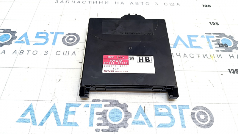 COMPUTER, MULTIPLEX NETWORK BODY Toyota Prius V 12-17