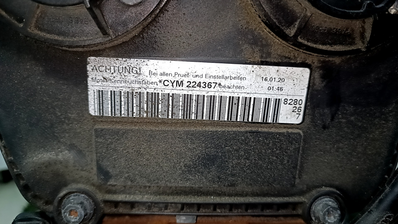 Двигатель Audi A4 B9 20-25 2.0T CYMC gen3 41к, компрессия 12-12-12-12
