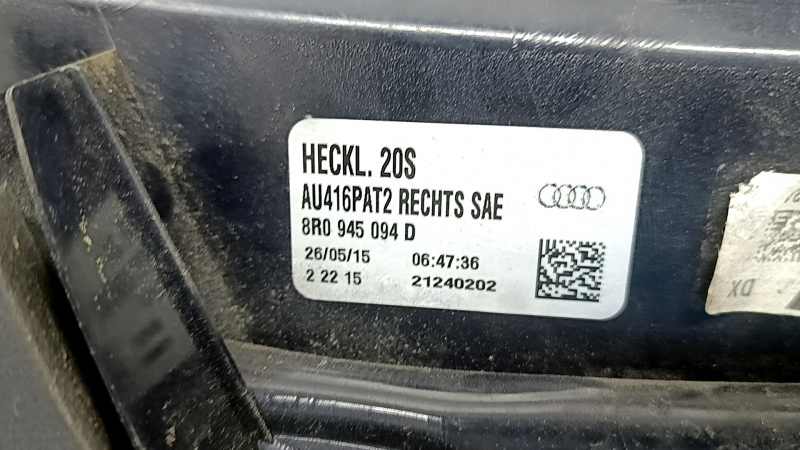 Фонарь правый Audi Q5 8R 13-17 рест, царапины