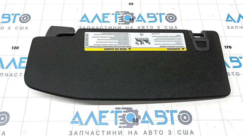Козырек правый Jeep Grand Cherokee WL 21-26 черный, без крючка