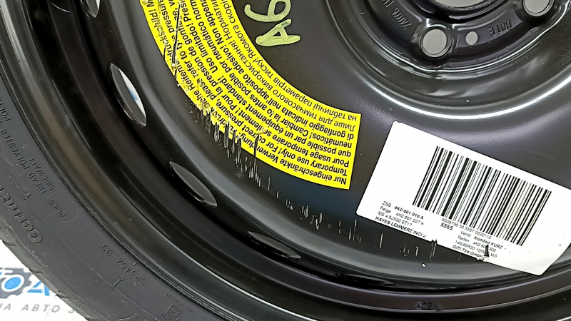 Запасное колесо докатка Audi A6 C8 19-24 R20 145/65 потерт диск
