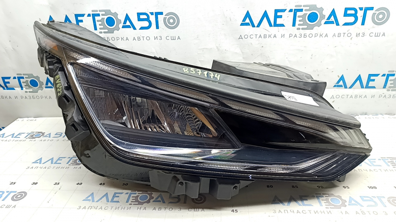 Фара передняя правая в сборе Kia EV6 22-26 LED, песок, сломано крепление