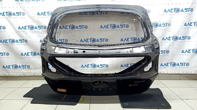 Дверь багажника голая Hyundai Ioniq 17-22 черный NKA