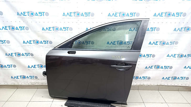 Дверь в сборе передняя левая Mazda 3 19-26 4d, графит 46G, тычка, тонировка