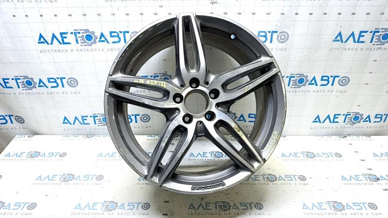 Диск колесный R19 x 8,0J ET43 Mercedes W213 E 17-23 AMG pkg бордюрка, полез лак