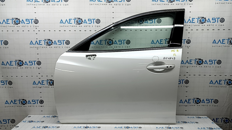 Дверь в сборе передняя левая Mazda 6 14-21 keyless, белый 25D, вмятина