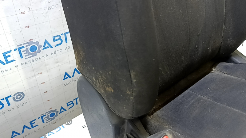 Водительское сиденье Nissan Versa 12-15 без airbag, механическое, ткань черная, под чистку