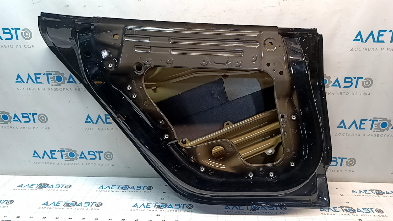 Дверь голая задняя левая Tesla Model 3 18-20 черный PBSB, вздулась краска, царапины