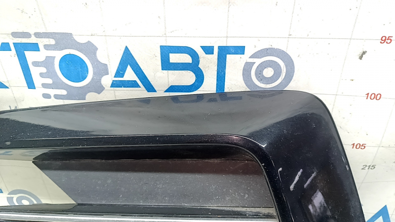 Решетка переднего бампера боковая левая VW Passat b8 16-19 USA R-Line, песок, потертости