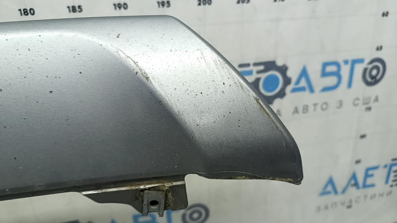 Накладка губы переднего бампера Ford Edge 19-24 серая, царапины