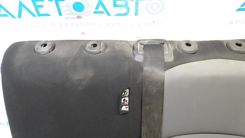 Спинка заднего ряда сидений левая 2 ряд Fiat 500X 16-18 ткань черно-серая, с ремнем, под чистку