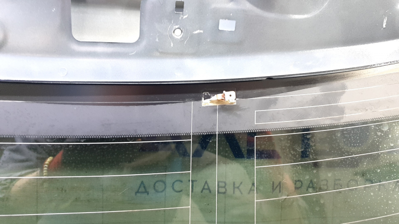 Дверь багажника голая со стеклом Mazda CX-30 20-23 под электропривод, графит 47С