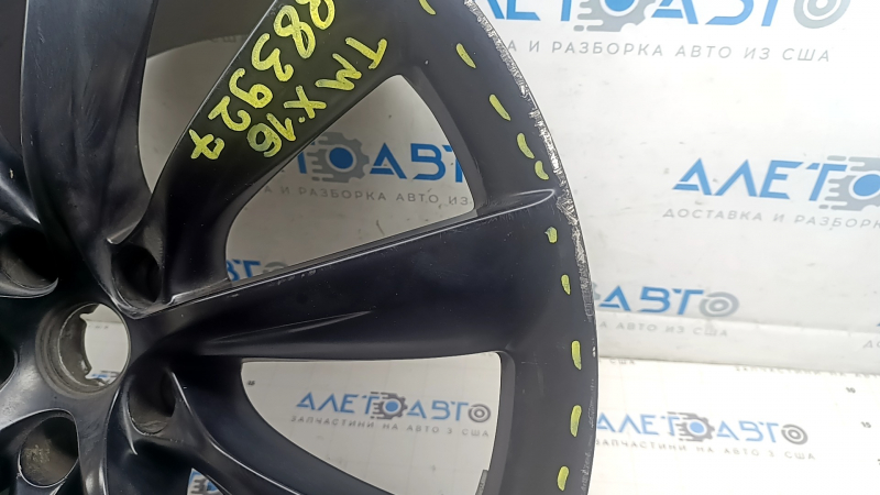 Диск колесный R22x10J ET35 Tesla Model X 16-21 черный, бордюрка