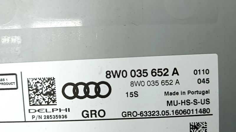 NAVIGAȚIE MULTIMEDIA RADIO Audi A4 B9 17-25