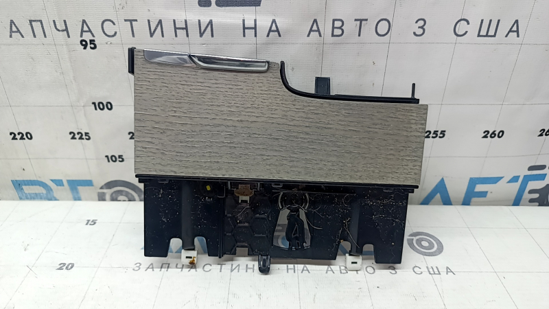 Бокс карман центральной консоли Volvo XC60 18-26 под дерево Drift wood с хромом