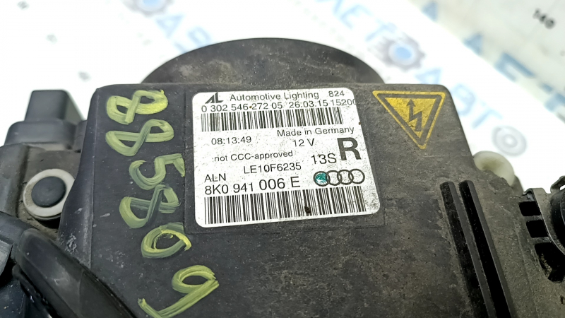 Фара передняя правая в сборе Audi A4 B8 13-16 рест ксенон led, песок