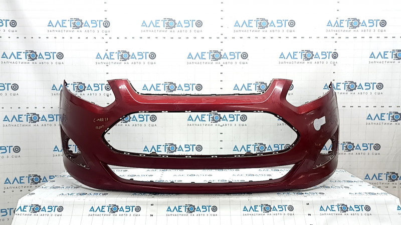 Бампер передний голый Ford C-max MK2 13-18 usa красный, тычки, царапины
