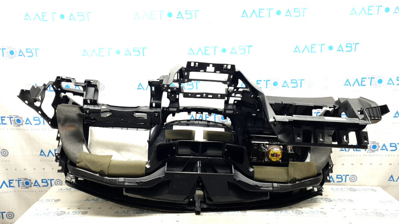 Торпедо передняя панель с AIRBAG Nissan Rogue 14-20 черная BOSE, ржавый пиропатрон