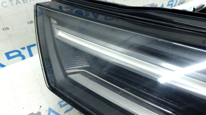Фара передняя левая в сборе Audi A6 C8 19-24 LED, Matrix beam с уплотнителем, песок
