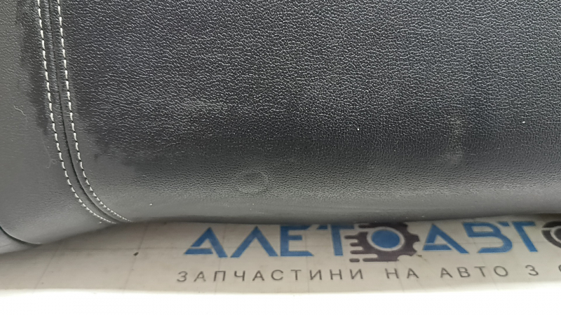 Подушка заднего сиденья 2 ряд Audi A5 F5 20-25 5D кожа черная с серой строчкой, примята
