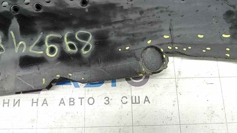 Защита переднего бампера Audi A5 F5 20-25 S-Line трещины, нет фрагментов