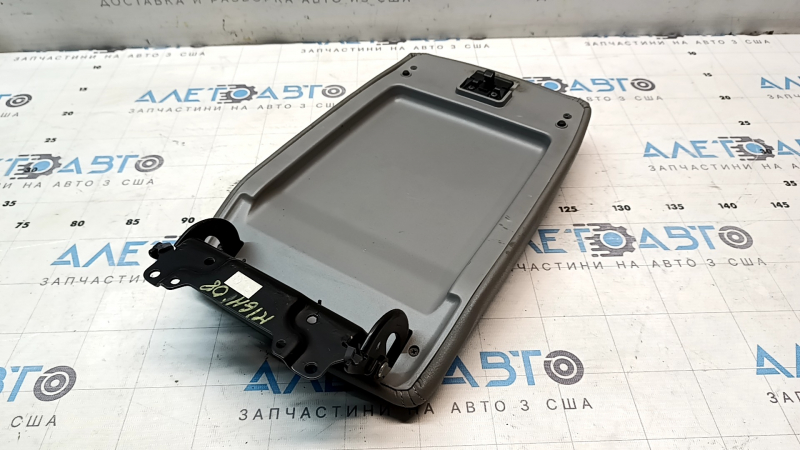 Подлокотник Toyota Highlander 08-13 кожа, серый, серая строчка, примят