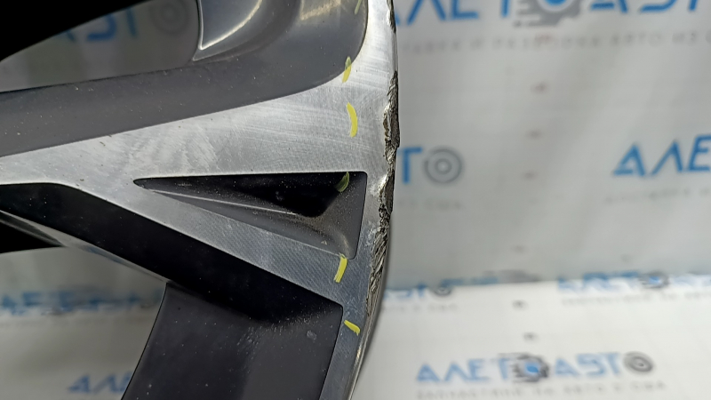 Диск колесный R21 x 9.5J ET45 Mazda CX-90 24-26 черный с серебром, бордюрка