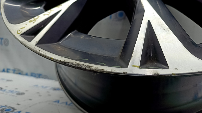 Диск колесный R21 x 9.5J ET45 Mazda CX-90 24-26 черный с серебром, бордюрка
