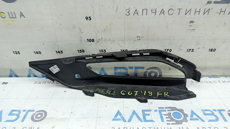 Обрамление птф правое BMW X7 G07 19-22 черный глянец, M-Sport, песок
