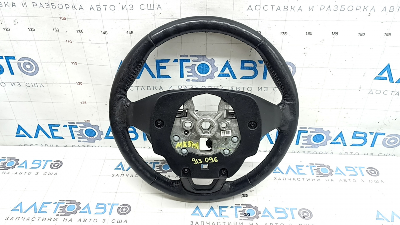 Руль голый Ford Fusion mk5 17-20 кожа черная, царапины, потерт