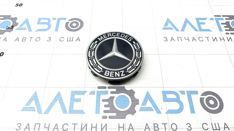 Центральный колпачок на диск Mercedes X247 GLB 20-26 черный 74,5/70мм