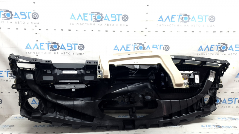 Торпедо передняя панель с AIRBAG Audi A4 B9 17-20 темно-серая с бежевым