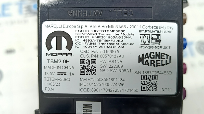 TELEMATICS CONTROL MODULE Jeep Grand Cherokee WL 21-26
